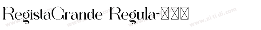 RegistaGrande Regula字体转换